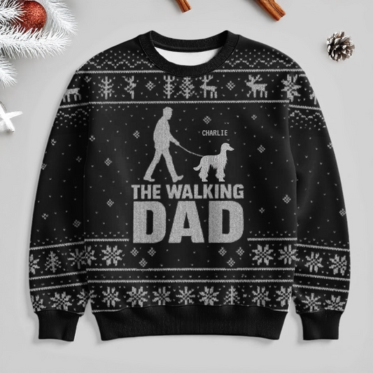 The Walking Dad - Individueller Weihnachtspullover
