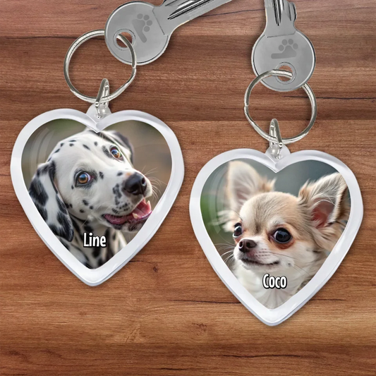 Herz Schlüsselanhänger Mockup Petnovia