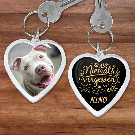 Herz Schlüsselanhänger Mockup Petnovia