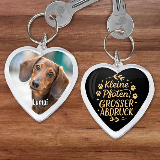 Herz Schlüsselanhänger Mockup Petnovia