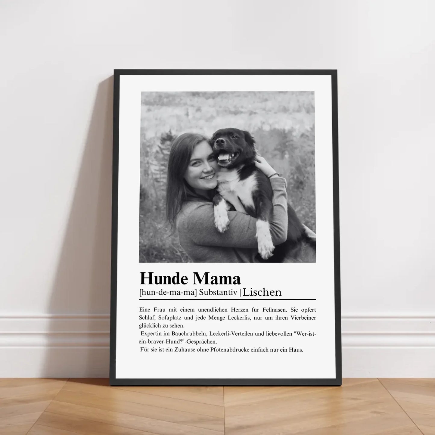 Petnovia Mockup Rahmen Schwarz Poster