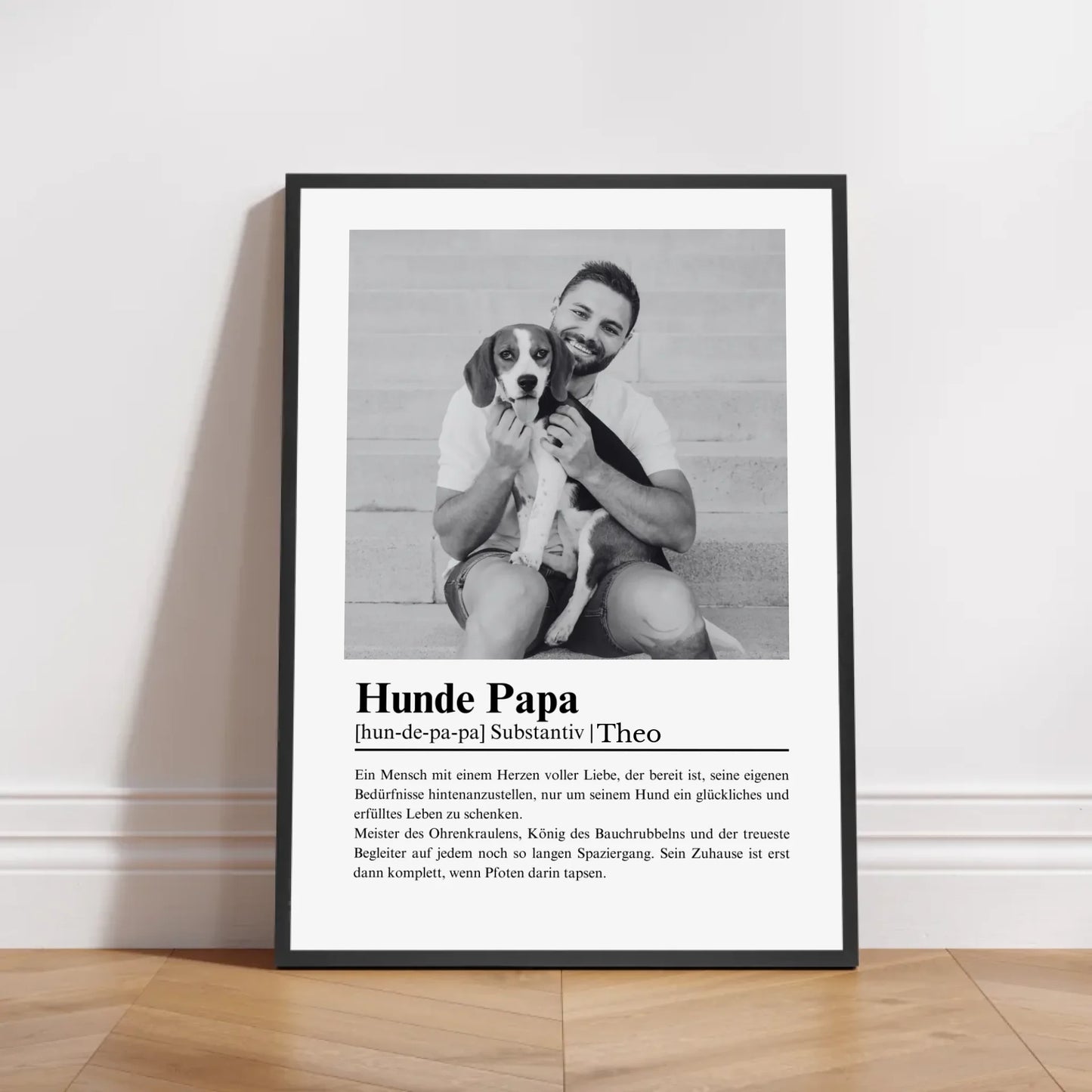 Petnovia Mockup Rahmen Schwarz Poster