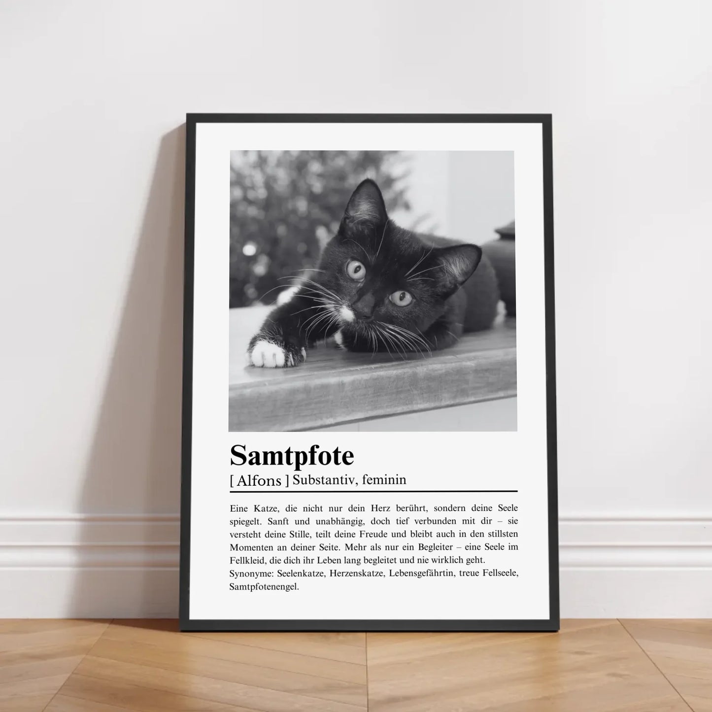 Petnovia Mockup Rahmen Schwarz Poster