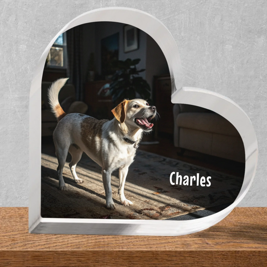 Foto - Individueller Acryl Aufsteller (Herz Form)