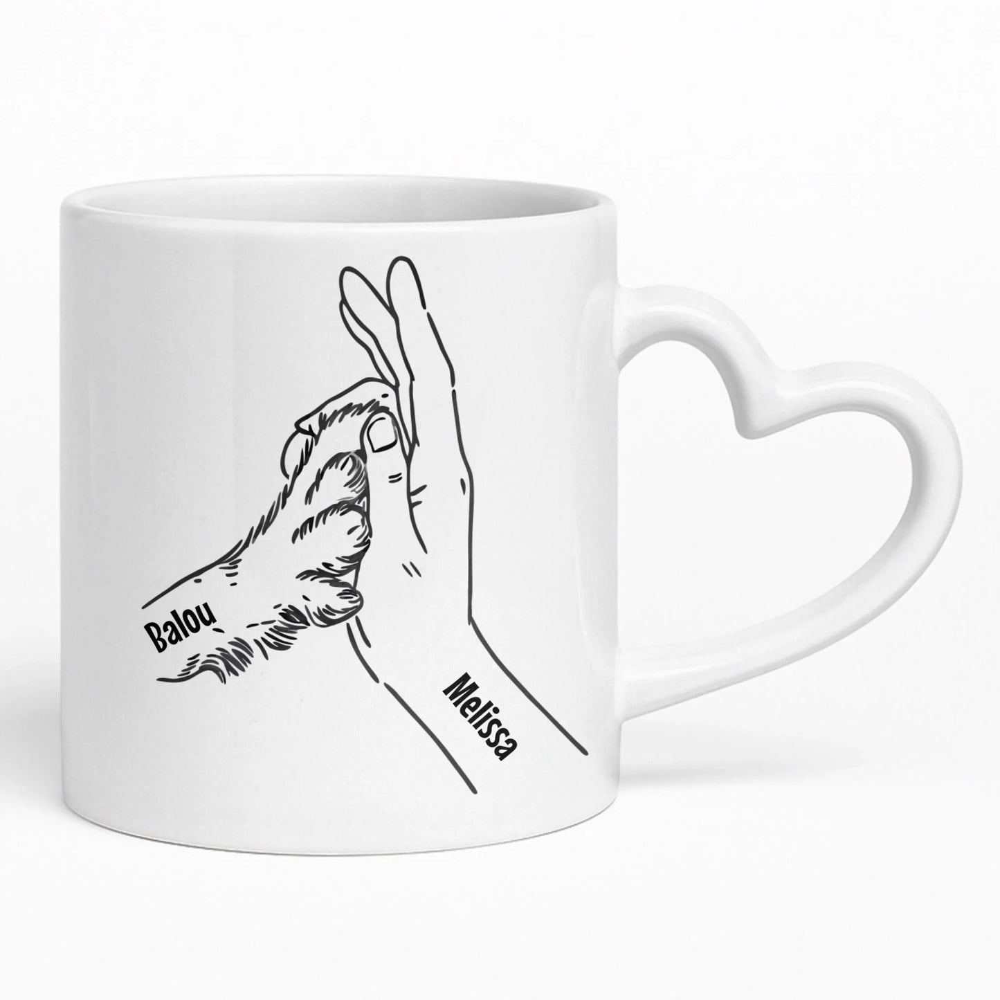 Heart Mug Mockup Underlay Pfotly