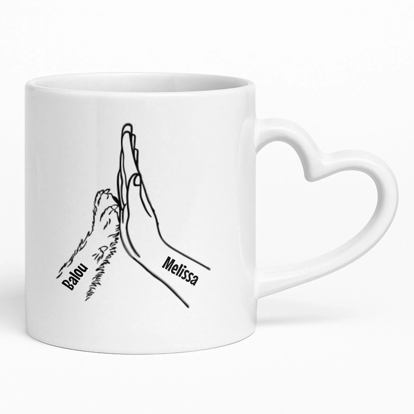 Heart Mug Mockup Underlay Pfotly