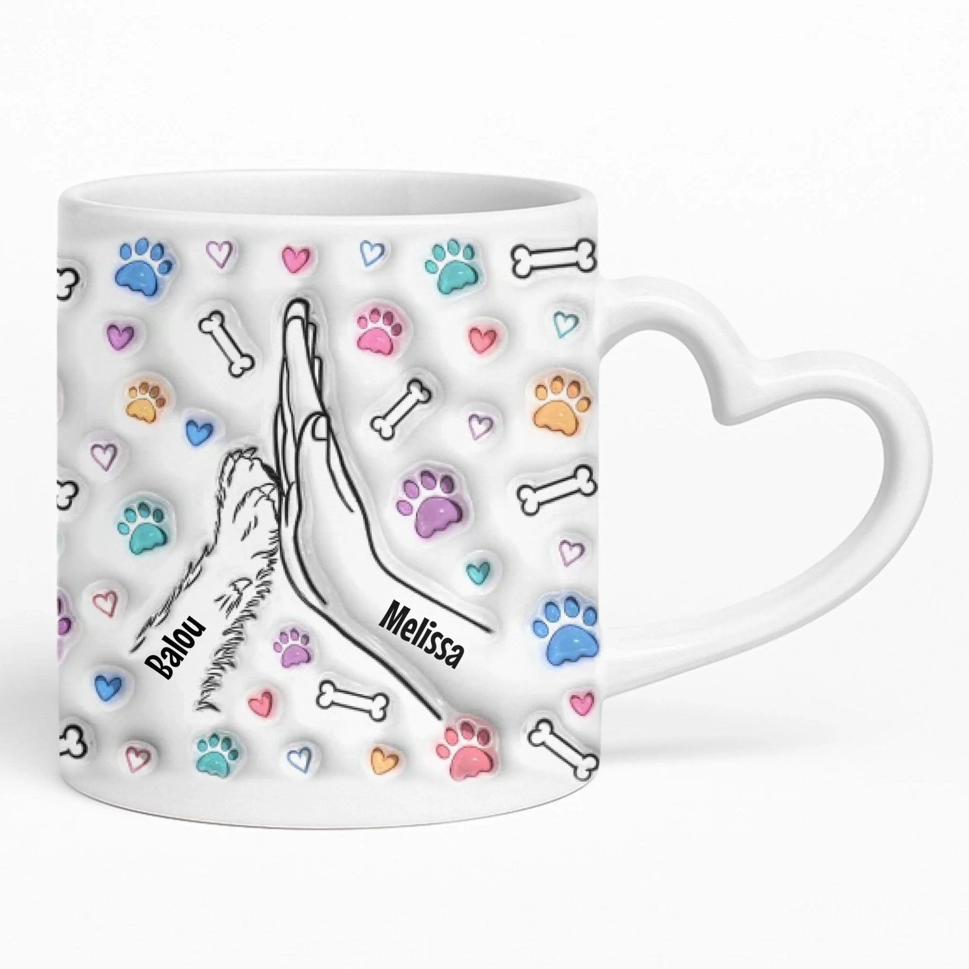 Heart Mug Mockup Underlay Pfotly