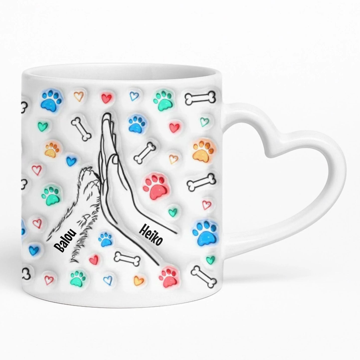 Heart Mug Mockup Underlay Pfotly