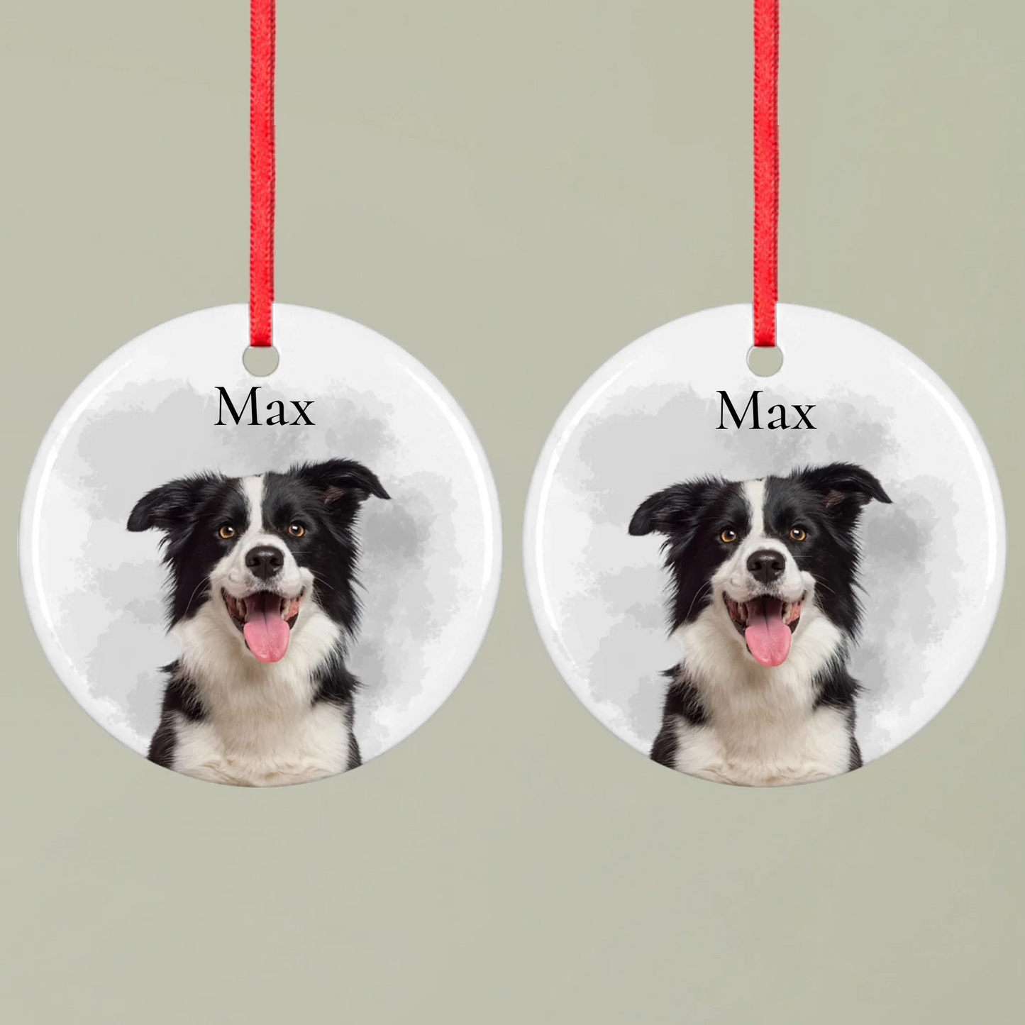 Ornament 1 Round double Mockup Pfotly