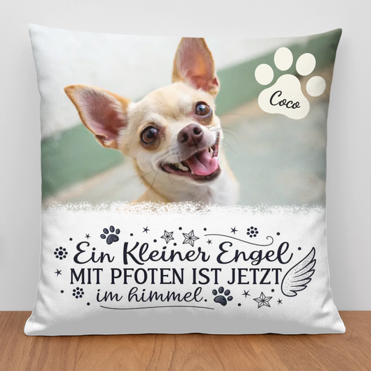 Engel mit Pfoten - Individuelles Kissen
