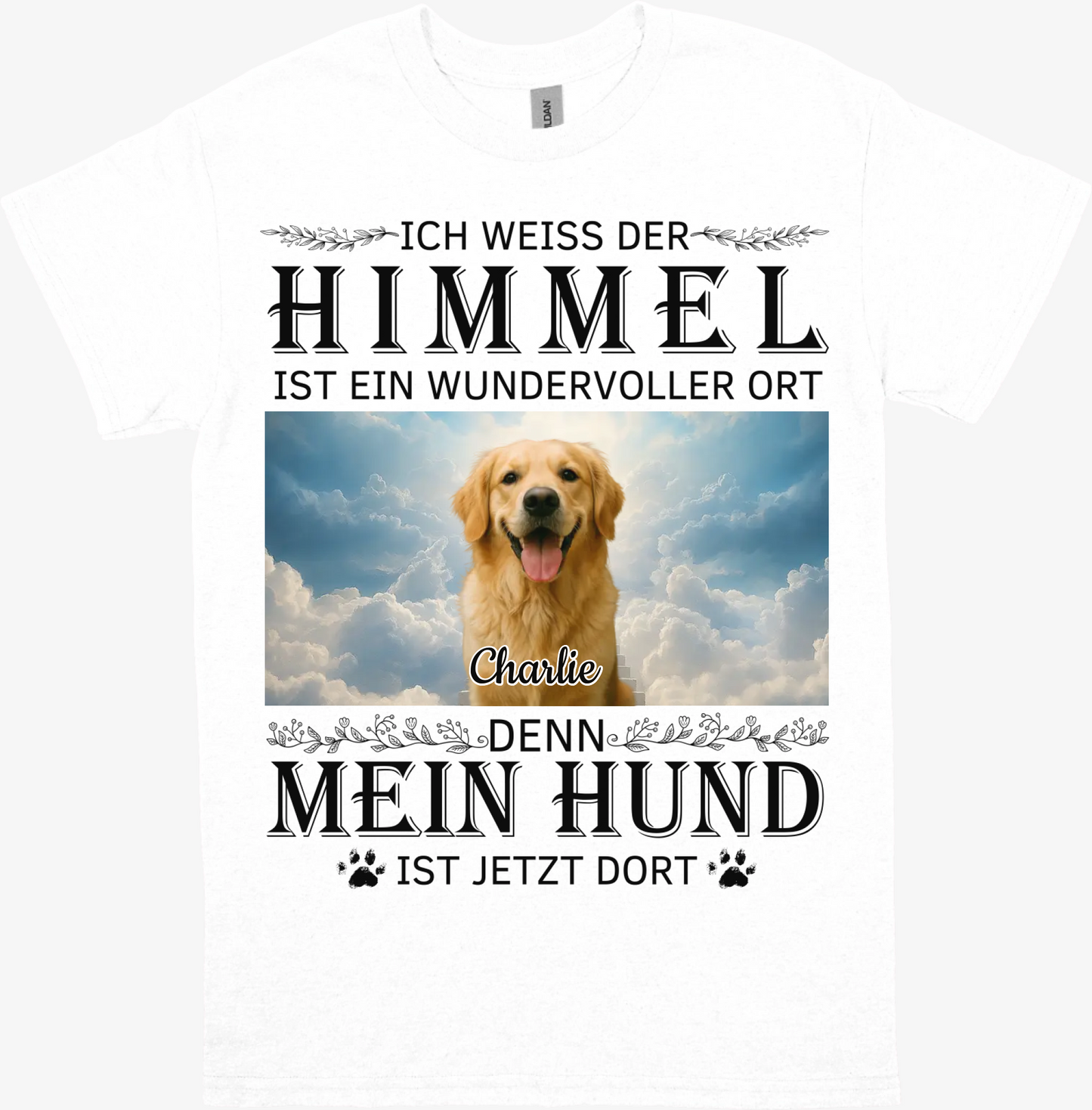 Himmelspfoten - Individuelles T-Shirt