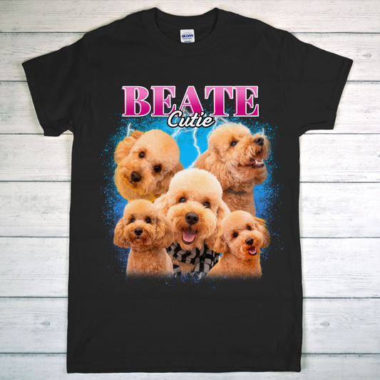 Vintage Style Haustier - Individuelles T-Shirt