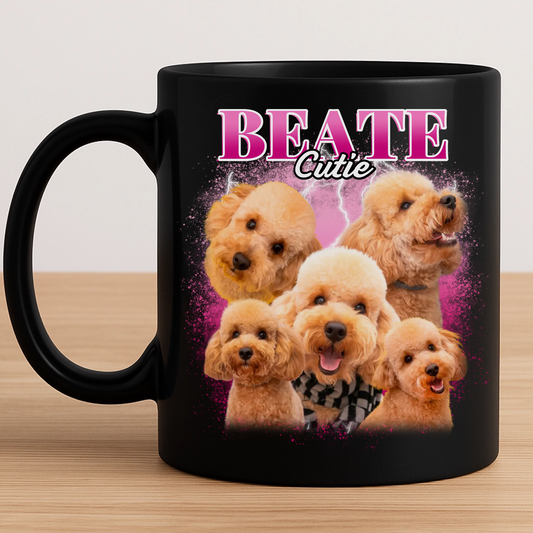 Vintage Style Haustier - Individuelle Tasse