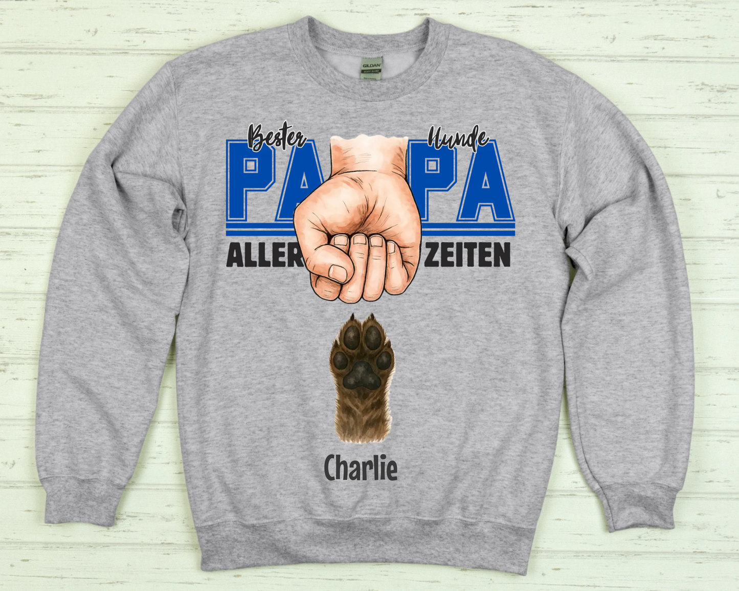 Bester Hunde Papa (Aller Zeiten) - Individueller Pullover