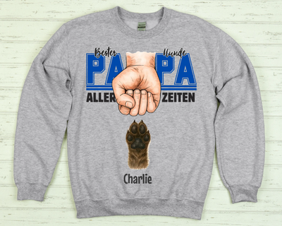 Bester Hunde Papa (Aller Zeiten) - Individueller Pullover
