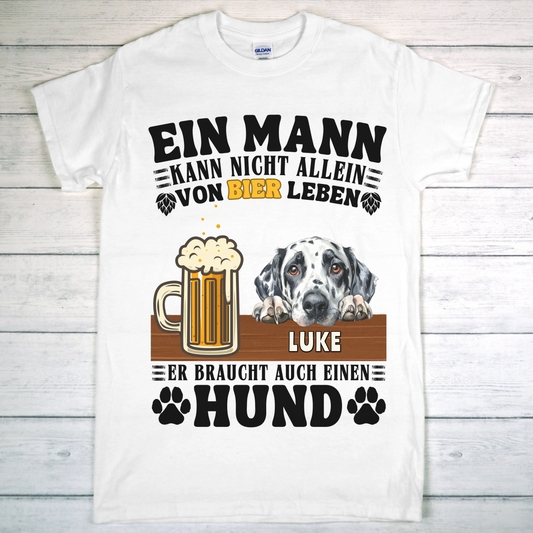 Haustiere & Bier - Individuelles T-Shirt