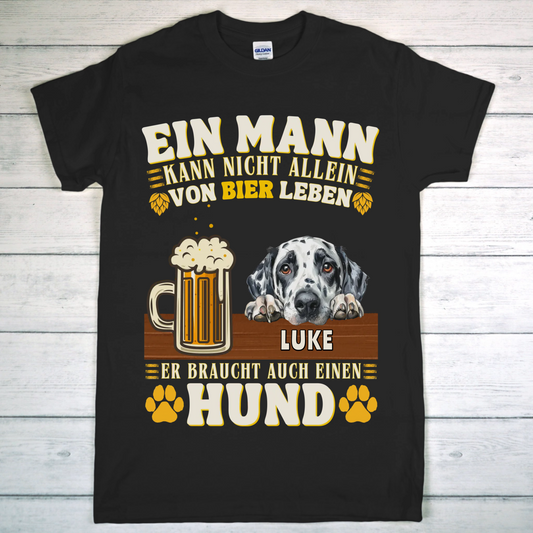 Haustiere & Bier - Individuelles T-Shirt