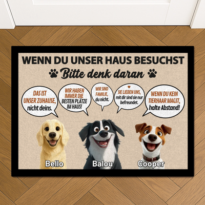 Begrüßungskomitee - Individuelle Fußmatte