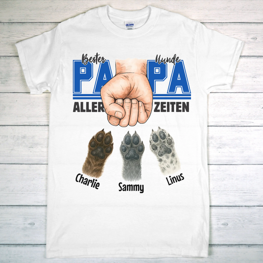 Bester Hunde Papa (Aller Zeiten) - Individuelles T-Shirt