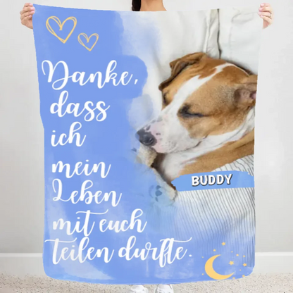 Danke - Individuelle Fleece Decke