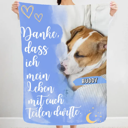 Danke - Individuelle Fleece Decke