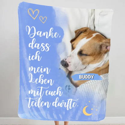 Danke - Individuelle Fleece Decke