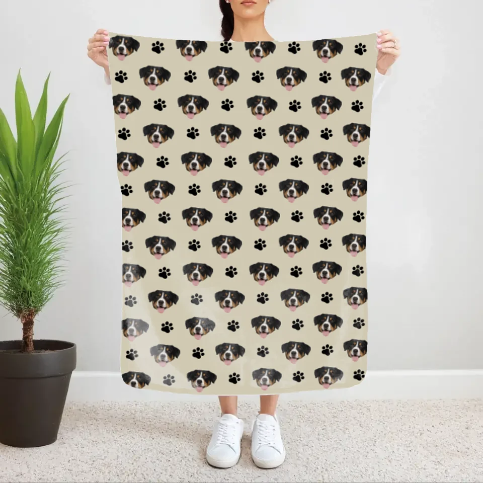 Dein Haustier Foto - Individuelle Fleece Decke