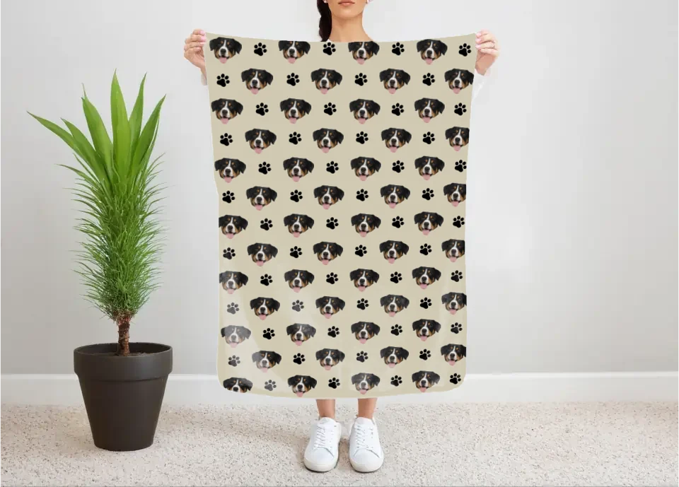 Dein Haustier Foto - Individuelle Fleece Decke