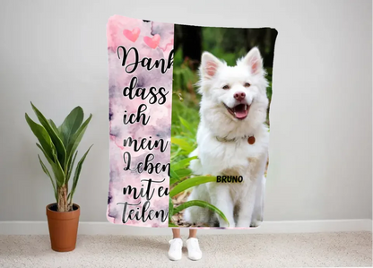 Danke - Individuelle Fleece Decke