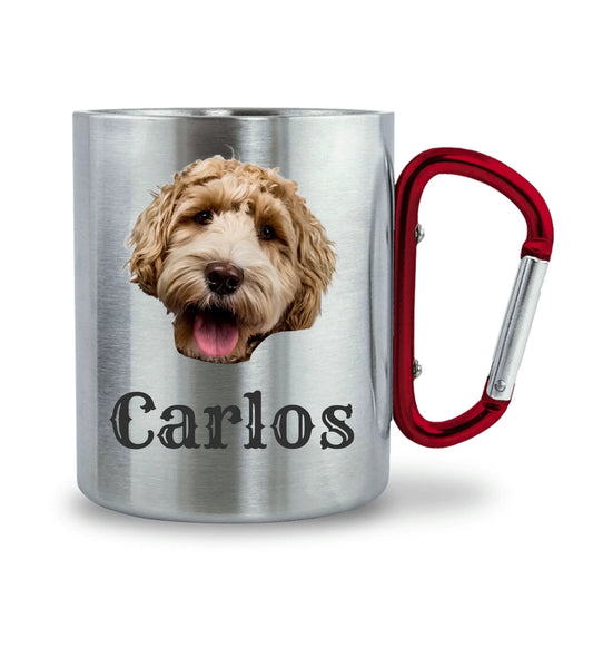 Haustier Kopf - Individuelle Tasse aus Stahl