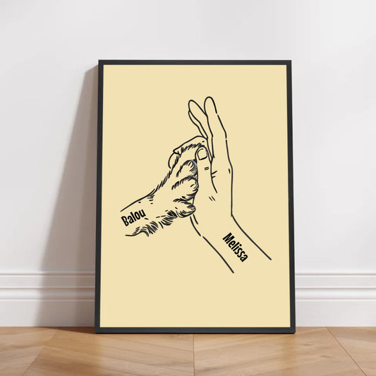 Petnovia Mockup Rahmen Schwarz Poster