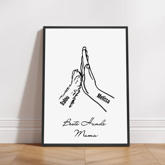 Petnovia Mockup Rahmen Schwarz Poster