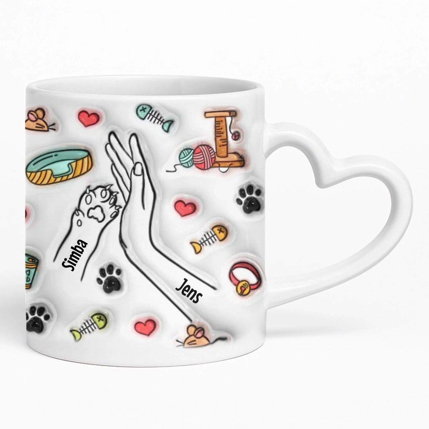 Heart Mug Mockup Underlay Pfotly
