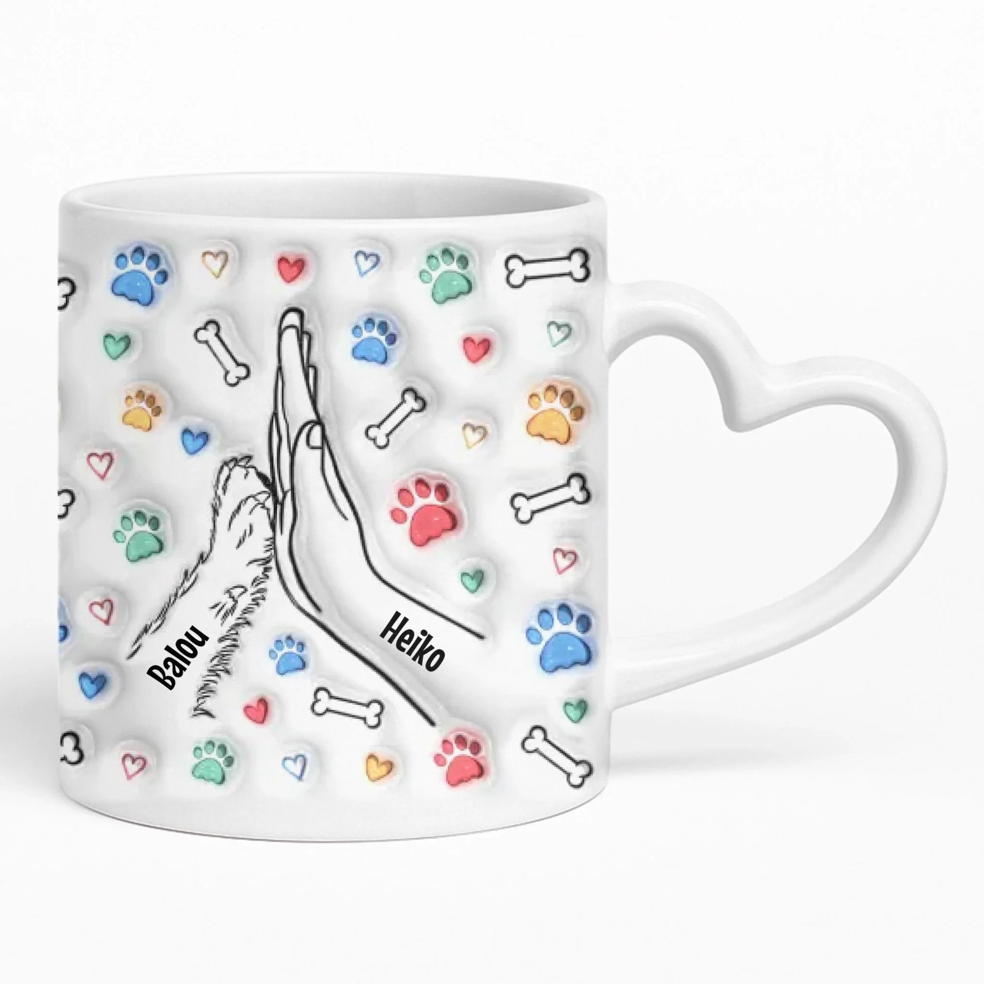 Heart Mug Mockup Underlay Pfotly
