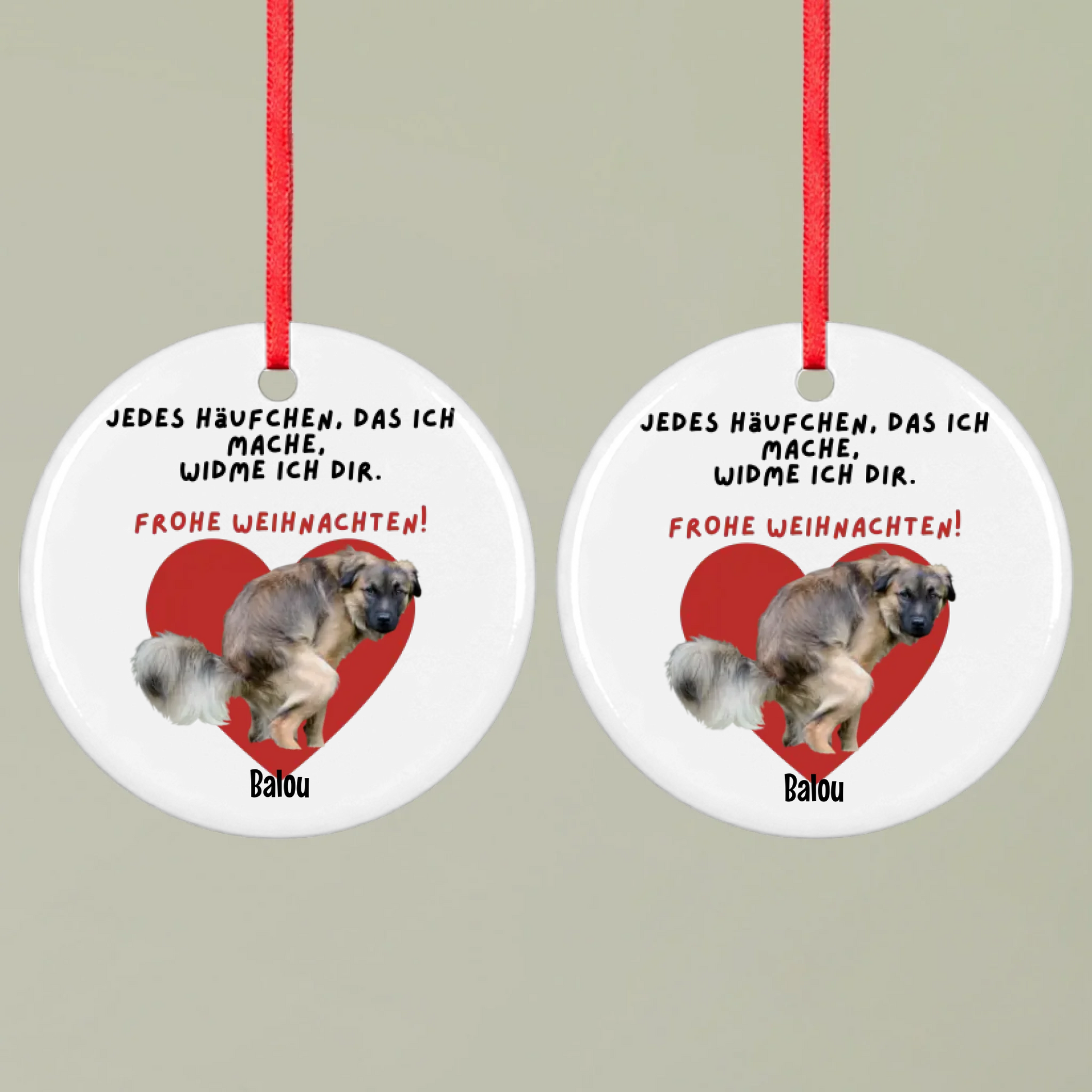 Ornament 1 Round double Mockup Pfotly