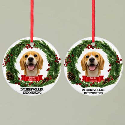 Ornament 1 Round double Mockup Pfotly