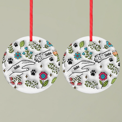 Ornament 1 Round double Mockup Pfotly
