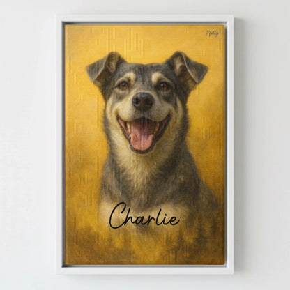 Framed Canvas White Mockup Frontal