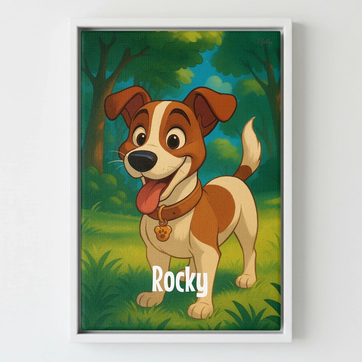 Framed Canvas White Mockup Frontal